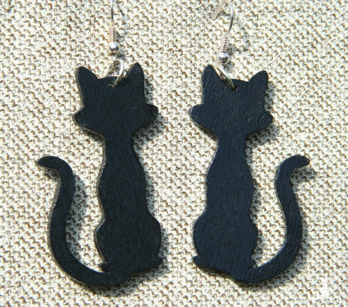 Kolczyki koty, czarny kot na szczęście, biżuteria z motywem kota, Kotki, Prezent z kotem, kolczyki z kotami, dla kociary